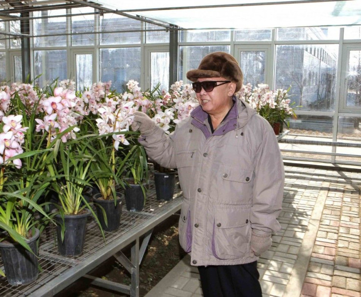 North Korean leader Kim Jong-il visits the Pyongyang Floriculture Institute