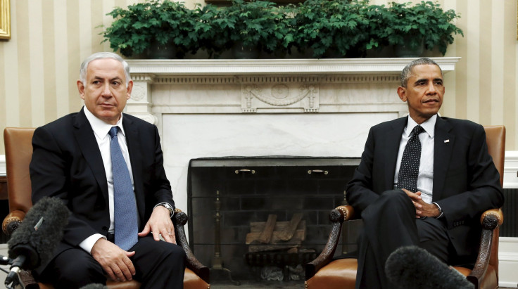 Israel's Prime Minister Benjamin Netanyahu with U.S. President Barack Obama