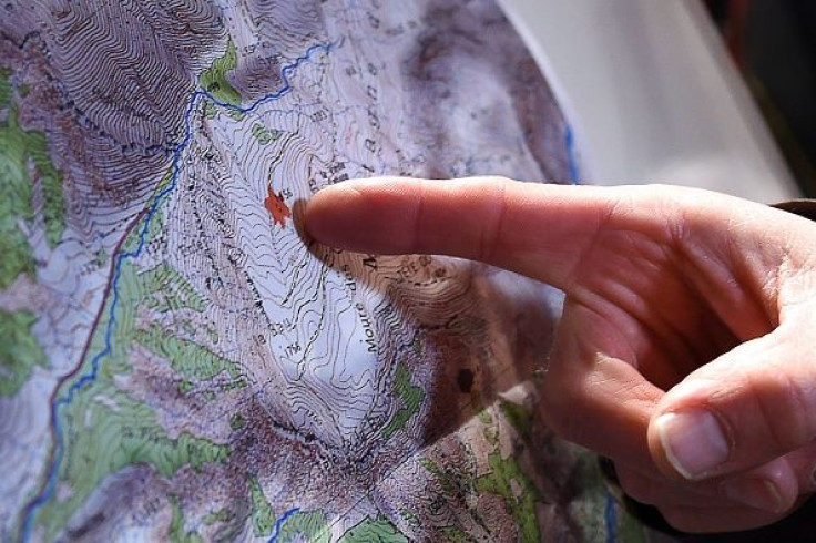 Germanwings crash site on map