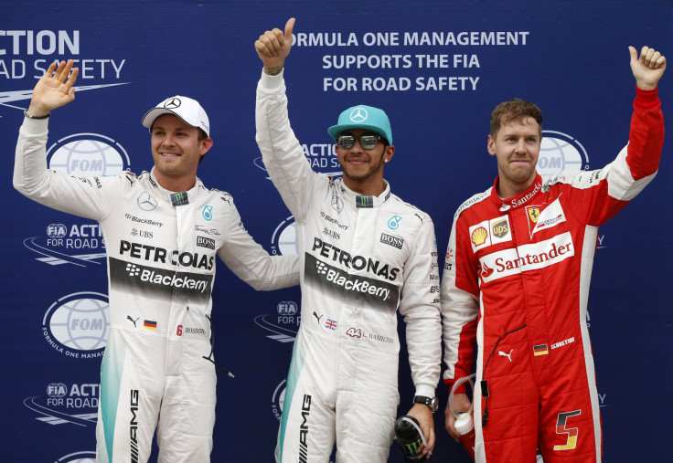 Lewis Hamilton, Sebastian Vettel, Nico Rosberg