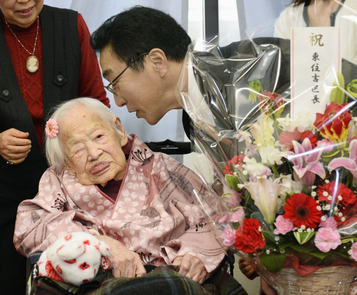 Japan's Misao Okawa at her 117th birthday