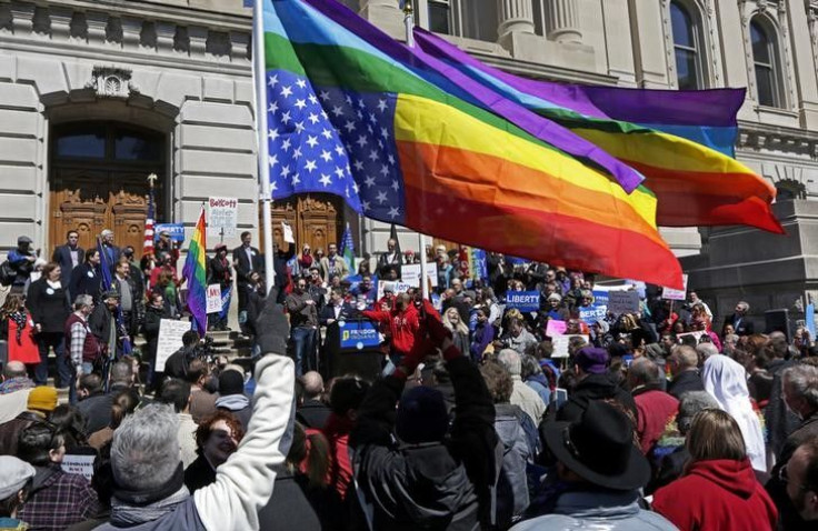 demonstrators protest 'religious freedom' bill