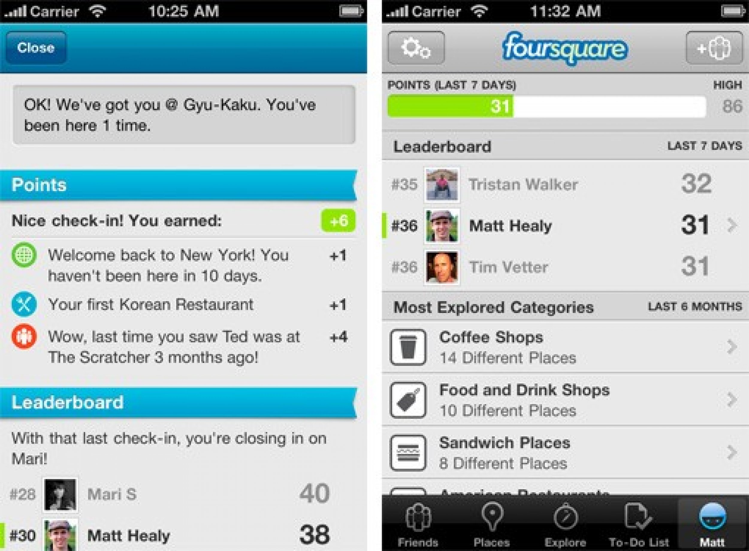 quotAt foursquare, were big believers in the power of software to encourage and motivate behavior, and while our first stab at a leaderboard hinted at some of the possibilities, it never got the love it deserved,quot the blog said on Encouragement.