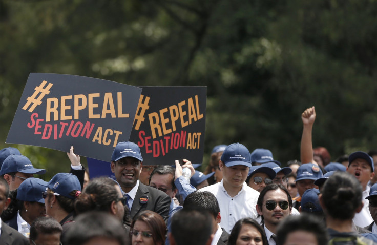 malaysia sedition protest