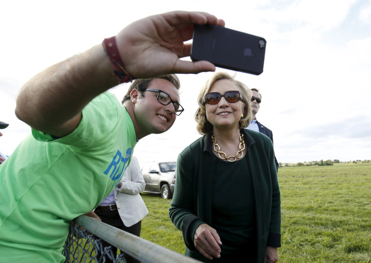 Hillary Clinton presidential announcement selfie