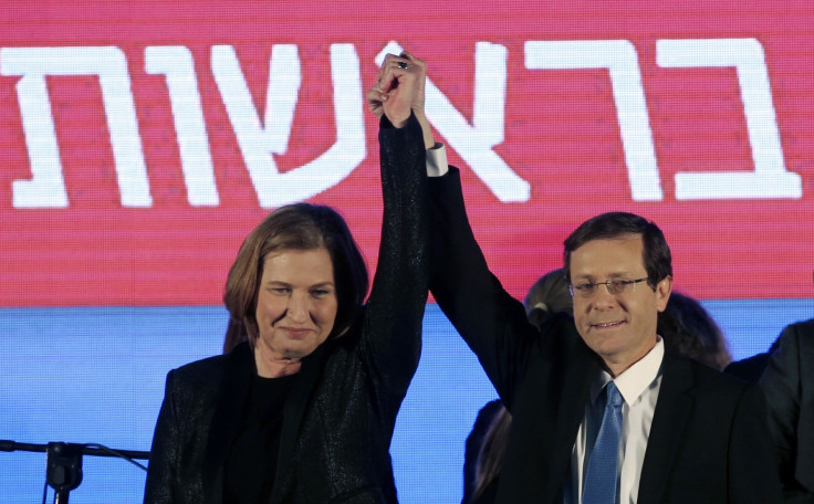 Isaac Herzog and Tzipi Livni, Zionist Union, March 18, 2015