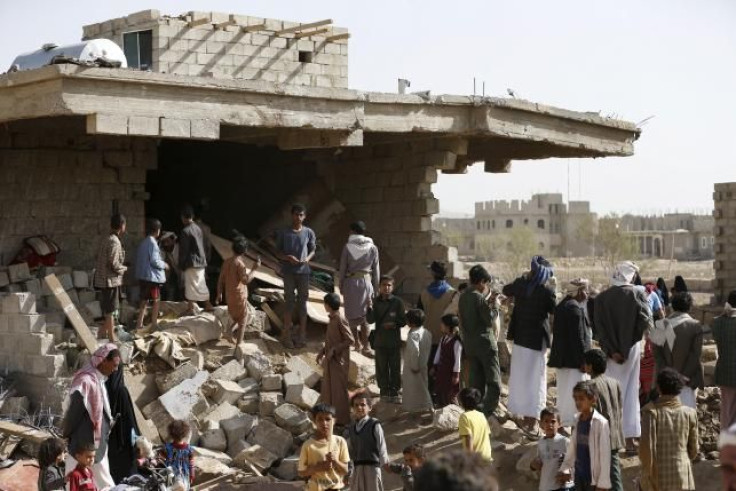 Yemen house destroyed