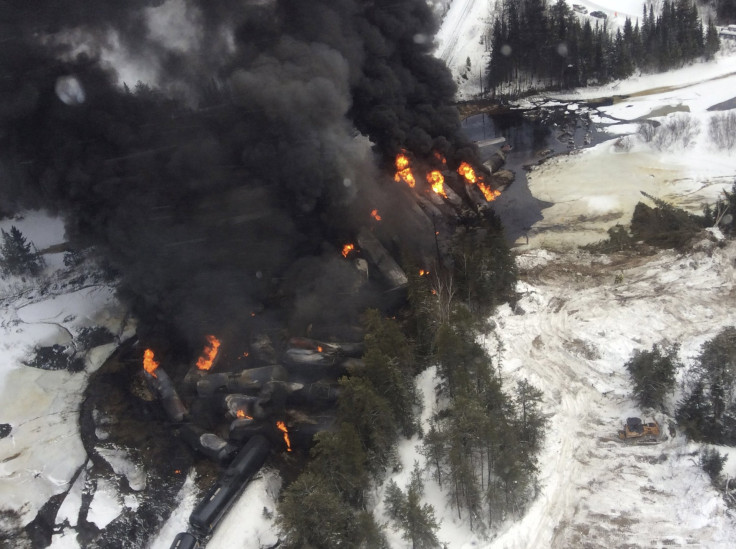 CN Railway train carrying crude