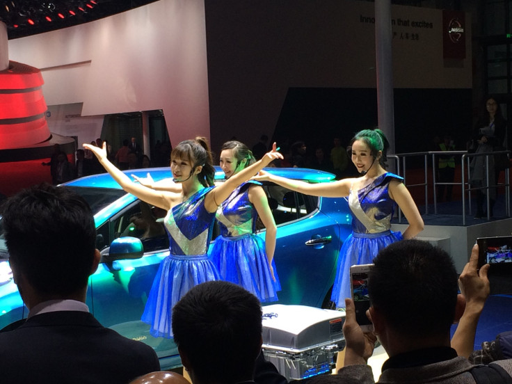 Shanghai auto show dancers