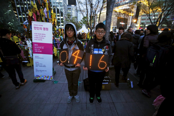 south korea ferry protest