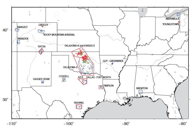 Induced Earthquakes Map