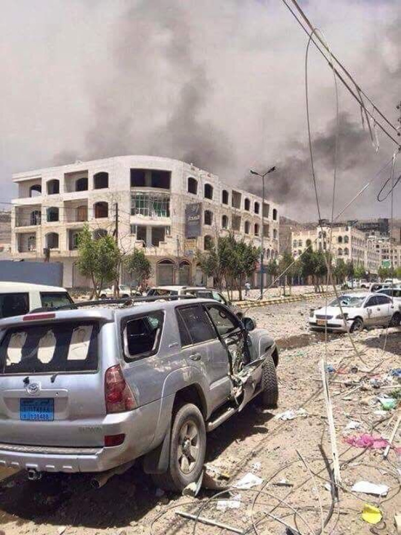Airstrike aftermath in Yemen