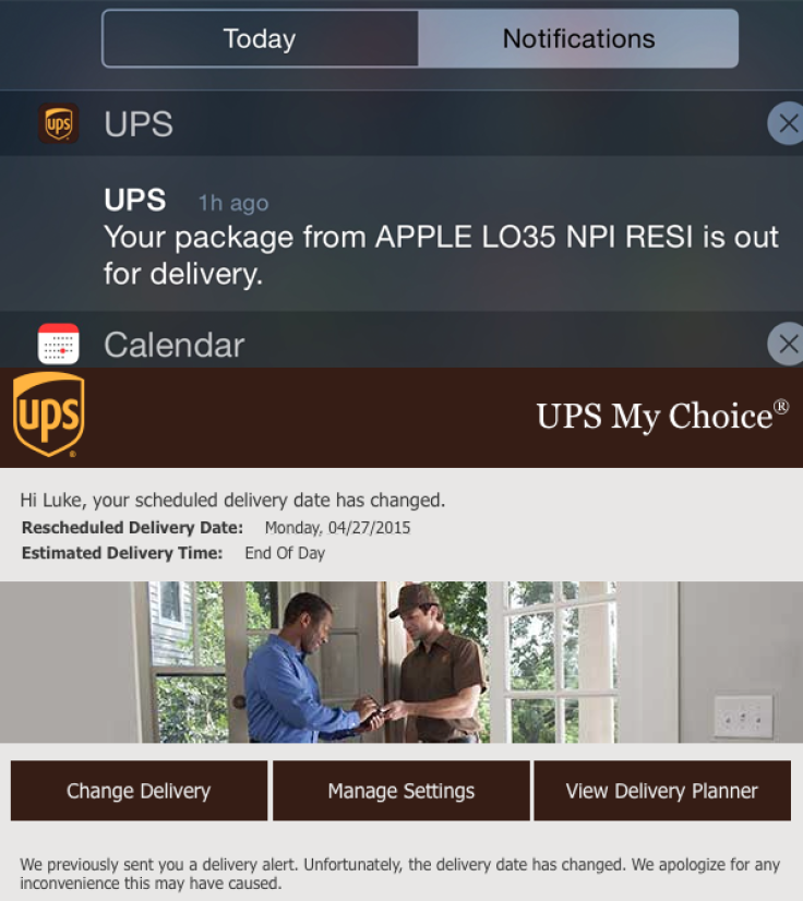 Apple Watch UPS Panic