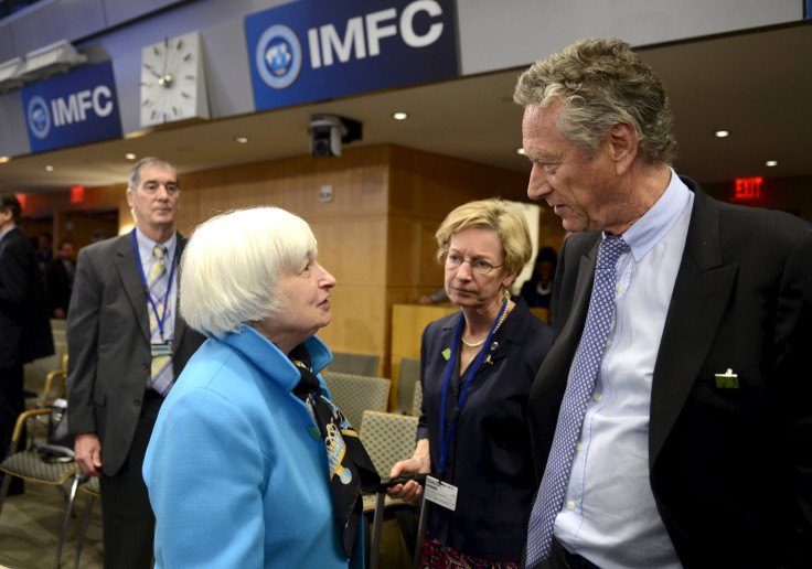 Janet L. Yellen and Olivier Blanchard, April 18, 2015