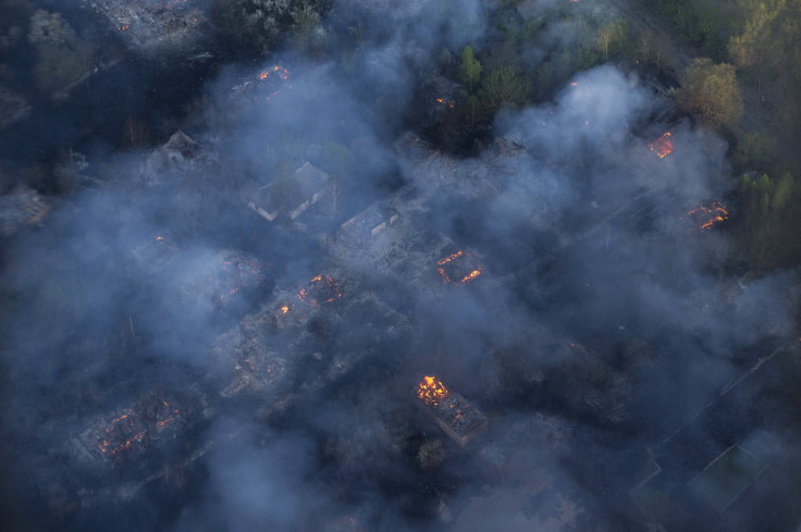 chernobyl burning