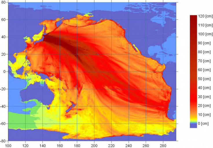 NOAA Map Of Tsunami Energy