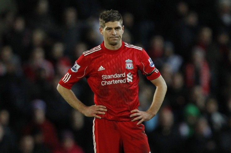 Steven Gerrard is expected to be sidelined for four weeks.