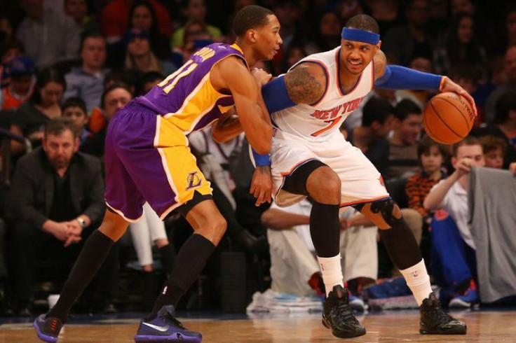 Lakers Knicks Carmelo Anthony