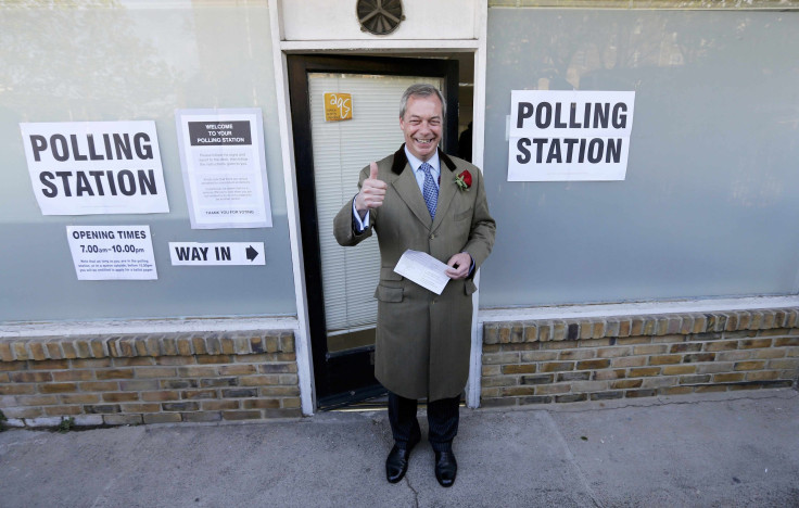Farage votes