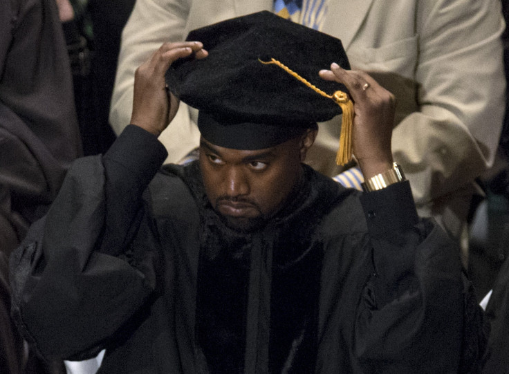[13:13]  Musician Kanye West adjusts his cap before receiving an honorary doctorate degree from School of the Art Institute of Chicago 