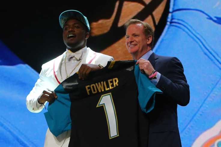 Dante Fowler Jr. with Roger Goodell