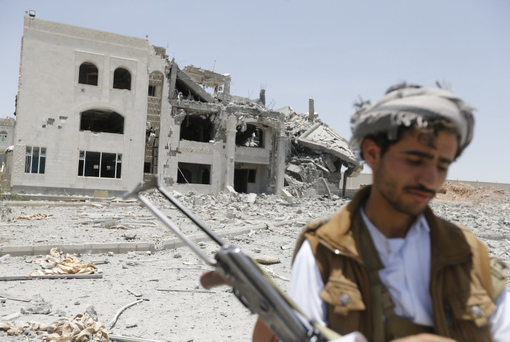 yemen houthi ruins