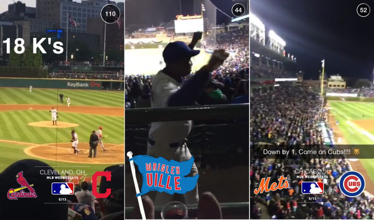 Snapchat mlb