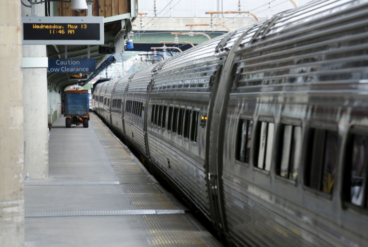 An empty platform is seems for the canceled train en route Boston at the Union Station in Washington May 13, 2015.