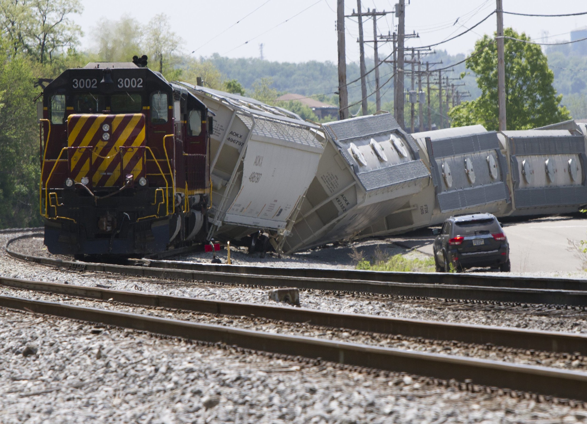 Pittsburgh Train Derailment Hazelwood Freight Crash, Emergency Crews