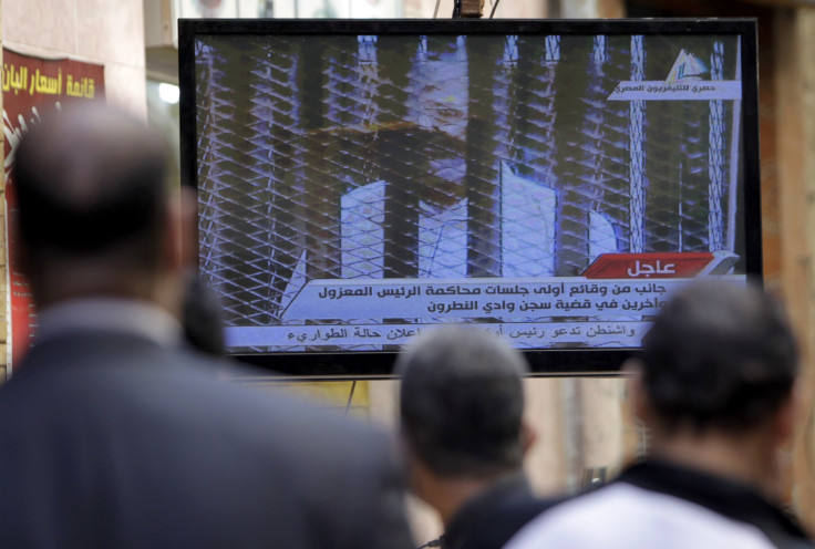 Egyptian President Mohammed Morsi on TV, Jan. 28, 2014