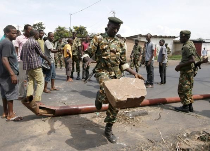 Burundi coup soldier