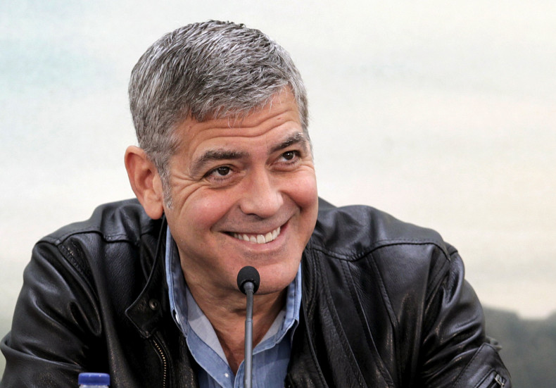 [8:28] Cast member George Clooney talks to the media during a news conference at the City of Arts and Sciences ahead of the premiere of the movie "Tomorrowland" in Valencia