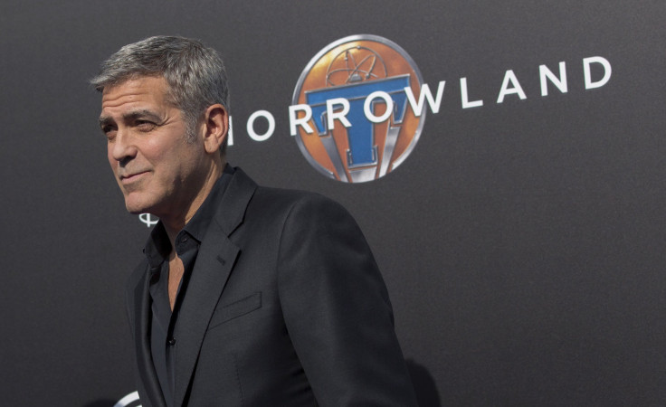 [8:48] Cast member George Clooney poses at the premiere of "Tomorrowland" at AMC theatres in Downtown Disney in Anaheim