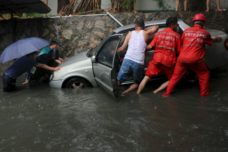 China rains