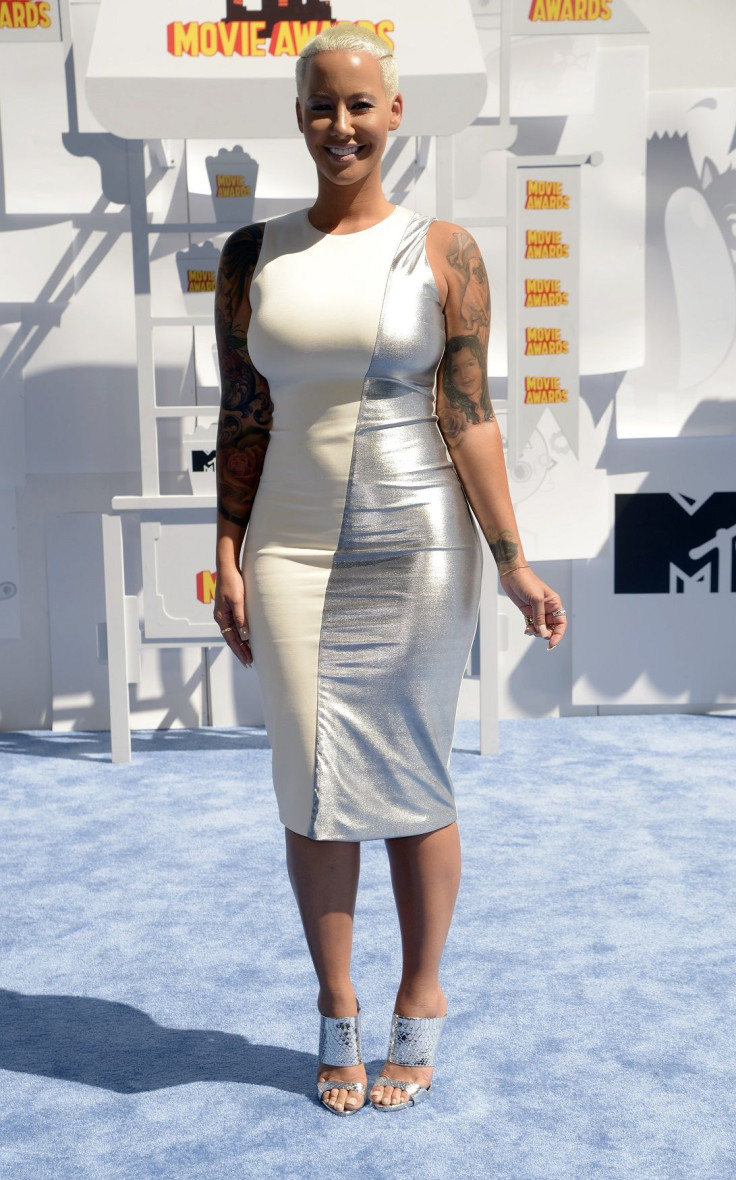 [8:42] Model Amber Rose arrives at the 2015 MTV Movie Awards in Los Angeles, California