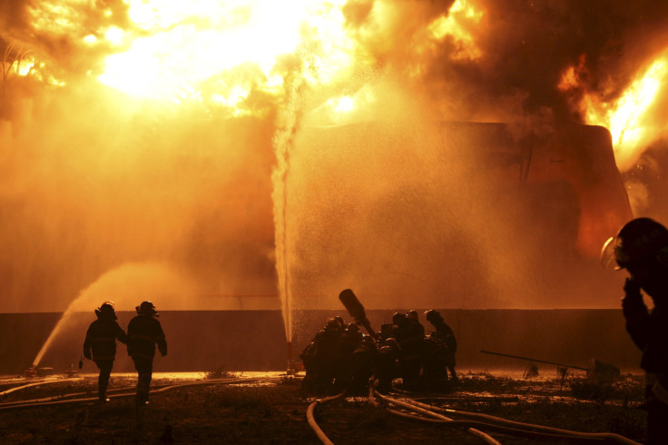 Fire in China