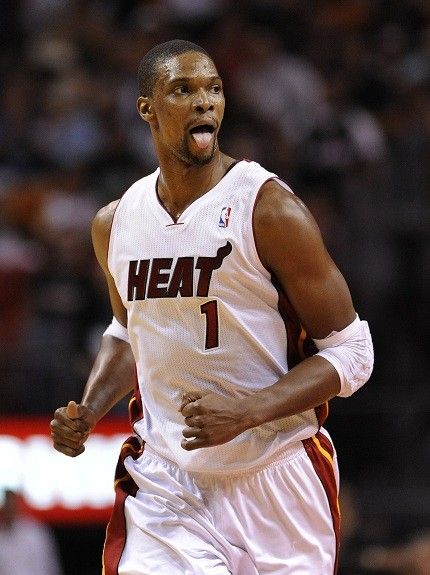 Chris Bosh poured in 30 points against the Spurs