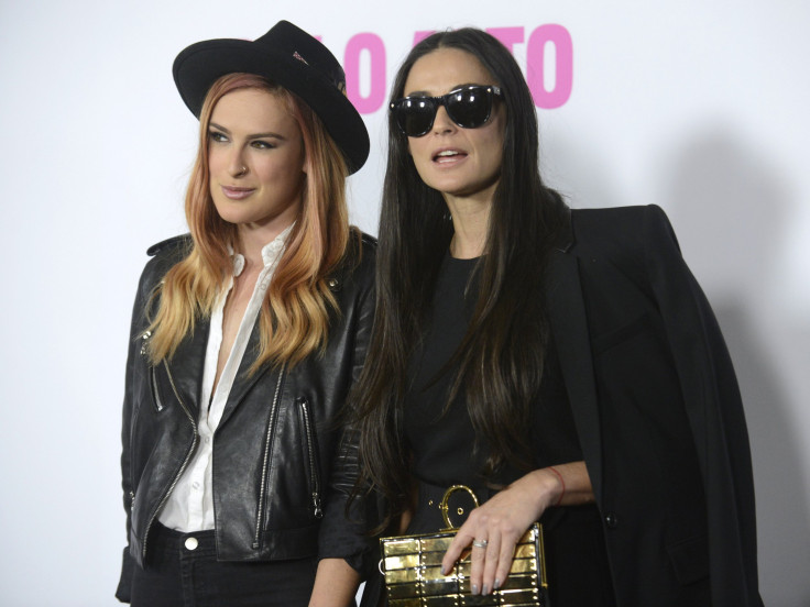 [8:47] Actress Demi Moore and daughter Rumer Willis (L) attend the premiere of the film "Palo Alto" in Los Angeles 