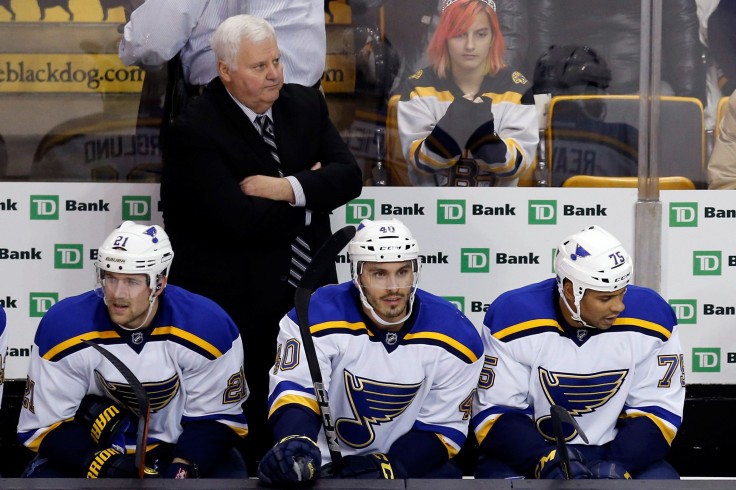 St. Louis Blues head coach Ken Hitchcock 