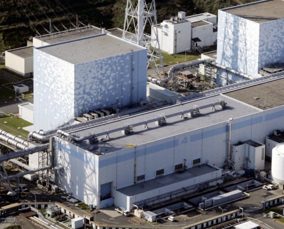 File photo gives aerial view of Tokyo Electric Power Co.s Fukushima Daiichi Nuclear Plant No.4 reactor in Fukushima Prefecture