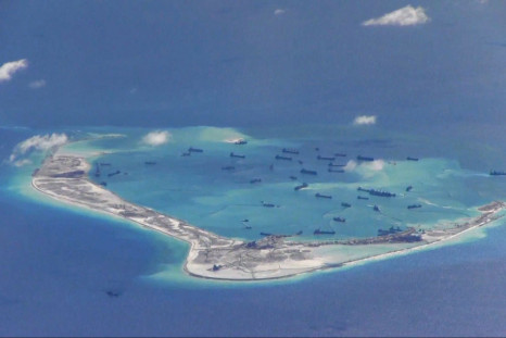 Chinese Dredging Vessels, South China Sea, May 21, 2015