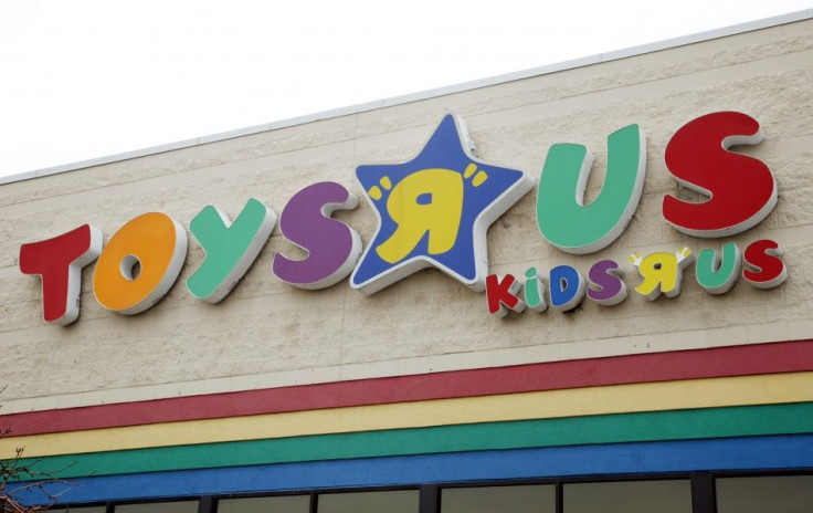 The sign of the Toys R Us store is seen in a Denver suburb March 15, 2011.