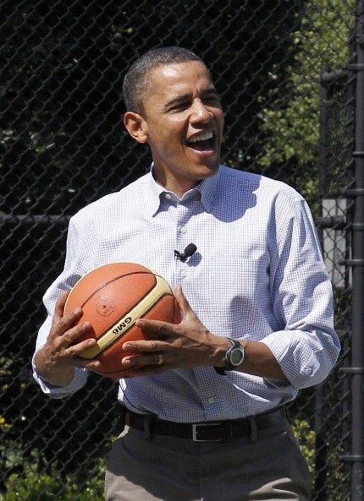 Obama loves to play and talk about sports.