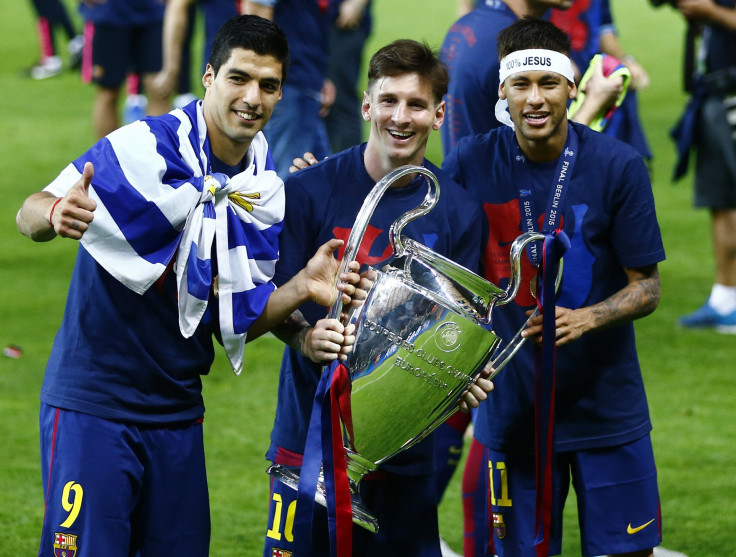Lionel Messi, Neymar and Luis Suárez 