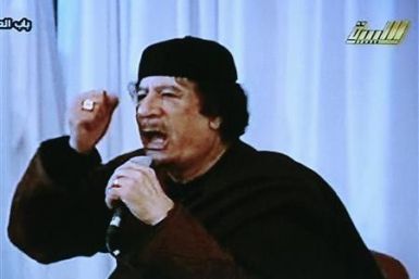 Libya's leader Muammar Gaddafi