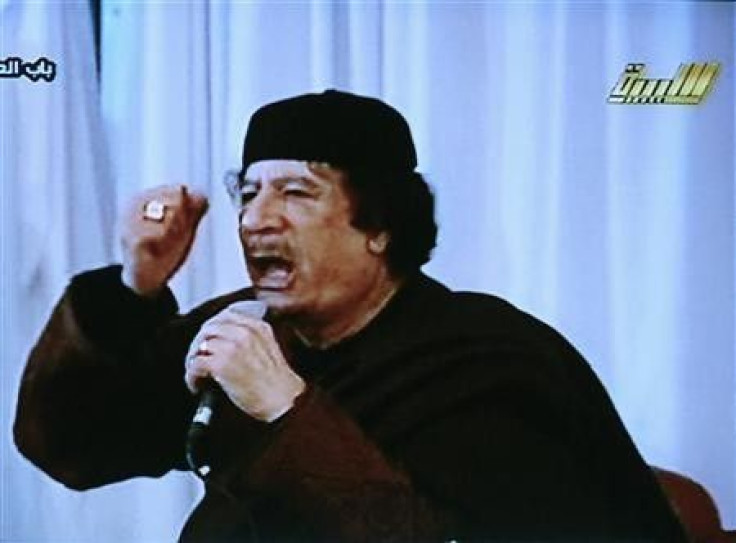 Libya's leader Muammar Gaddafi