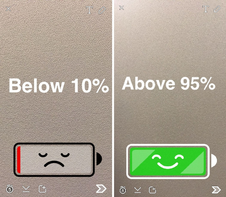 snapchat battery