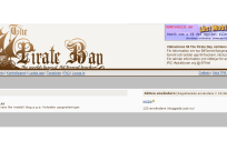 The Pirate Bay's homepage in 2004