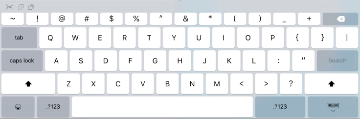 iPad large keyboard