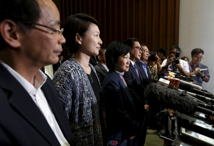 Hong Kong vote walkout